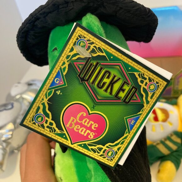 Care Bears X Wicked Fun Size Plush Set No Lion W Display Glinda Elphaba Tin Man - Picture 11 of 16